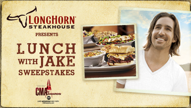 Nashville Sweepstakes 2011 LongHorn Steakhouse Launches 'Lunch with Jake' Sweepstakes