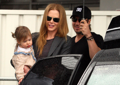 Nicole Kidman Arrives In Sydney To Meet Her Family (USA ONLY)