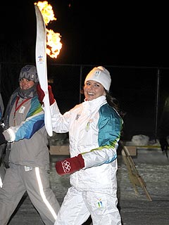 Shania Twain Olympic Torch