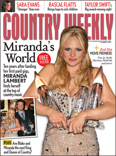 Miranda Lambert- Country Weekly Cover Dec. 2010