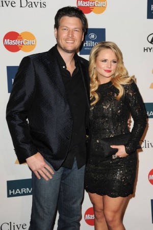 Blake Shelton and Miranda Lambert Attend Pre-GRAMMY Gala