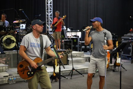 Kenny Chesney and Tim McGraw Kick Off Summer with First Joint Rehearsal