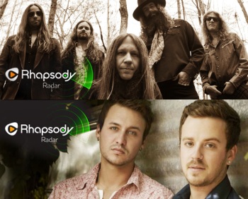 Blackberry Smoke, Love and Theft Included on Rhapsody’s ’25 Up-and-Coming Artists We Love’, Plus Your Chance to WIN a One Year Subscription to Rhapsody!