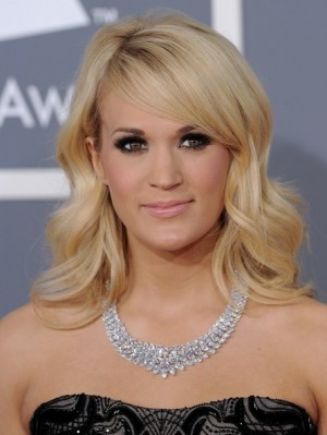 Carrie Underwood Sports $31 Million Diamond Necklace and Custom Couture Gown at GRAMMY Awards