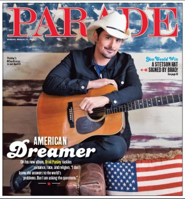 Brad Paisley Covers ‘Parade Magazine’