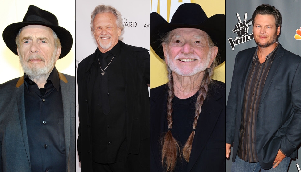 Merle Haggard, Kris Kristofferson, Willie Nelson and Blake Shelton Team Up for GRAMMY Performance