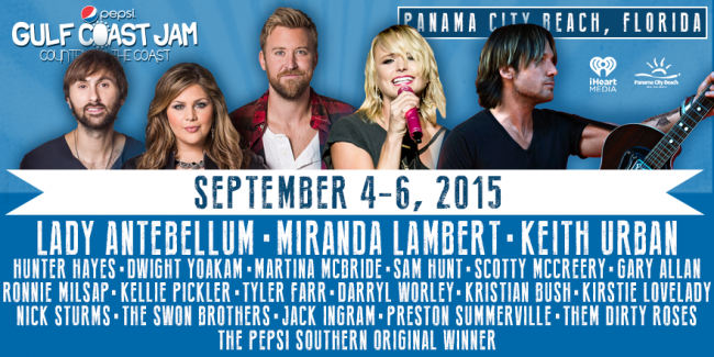 WIN a VIP Package for the 2015 Pepsi Gulf Coast Jam!