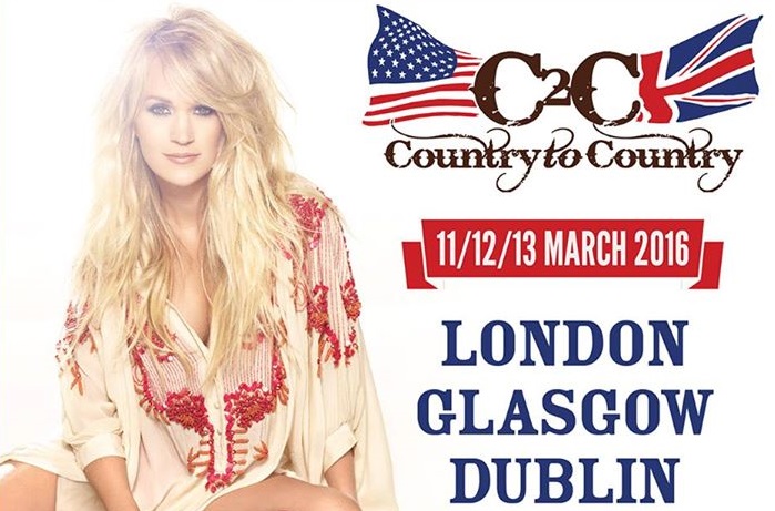 Carrie Underwood To Headline Country to Country Festival