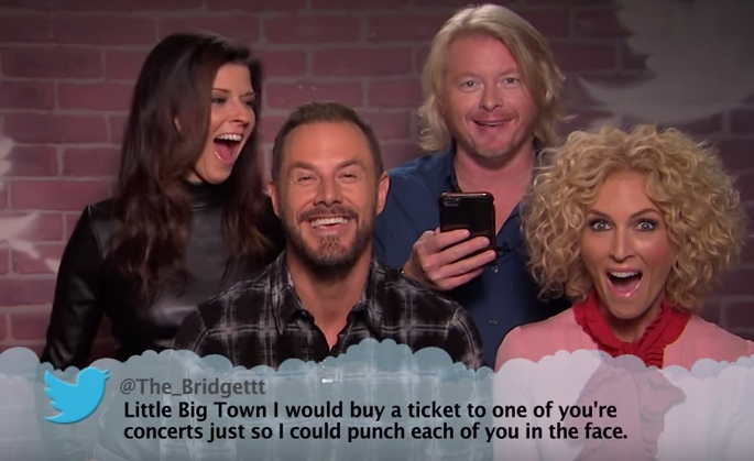 Little Big Town, Carrie Underwood and More Featured in Jimmy Kimmel ‘Mean Tweets – Country Edition’