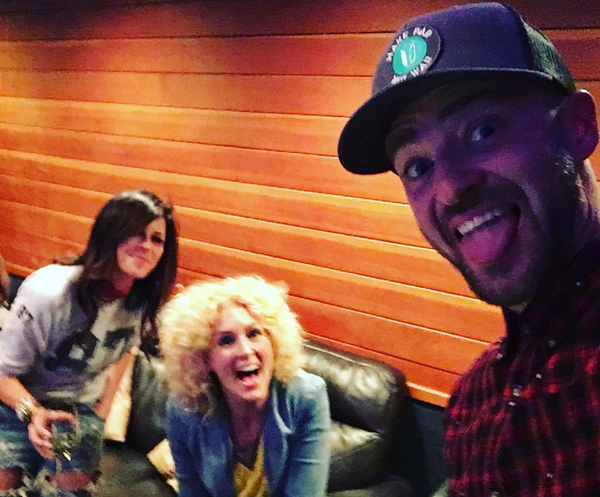 Justin Timberlake in the Studio Writing with Little Big Town