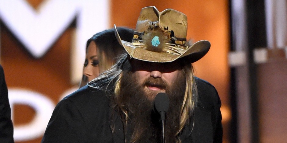 Chris Stapleton Wins Male Vocalist of the Year at 2016 ACM Awards