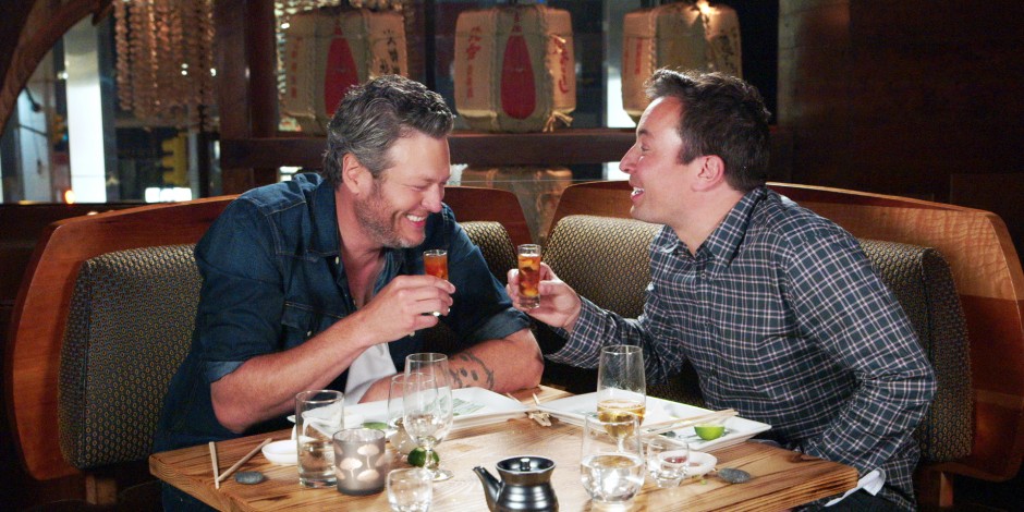 Blake Shelton Tried Sushi for the First Time with Jimmy Fallon…and It Was Hilarious