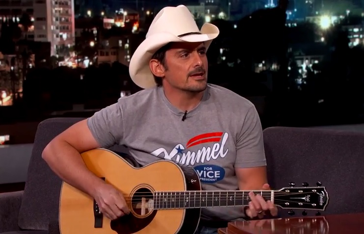 Brad Paisley Talks Working with Demi Lovato, Performs ‘Without A Fight’ on ‘Jimmy Kimmel Live!’