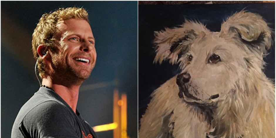 Fan Paints Portrait of Dierks Bentley’s Late Dog as Gift
