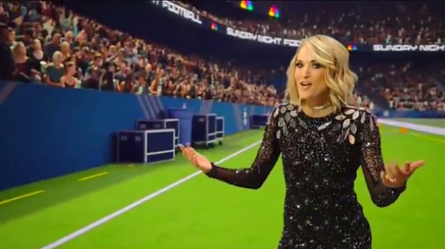Carrie Underwood Struts her Stuff in New ‘Sunday Night Football’ Opening