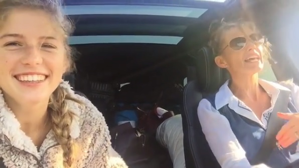Faith Hill Has Sing-a-Long with Daughter Maggie on Road Trip