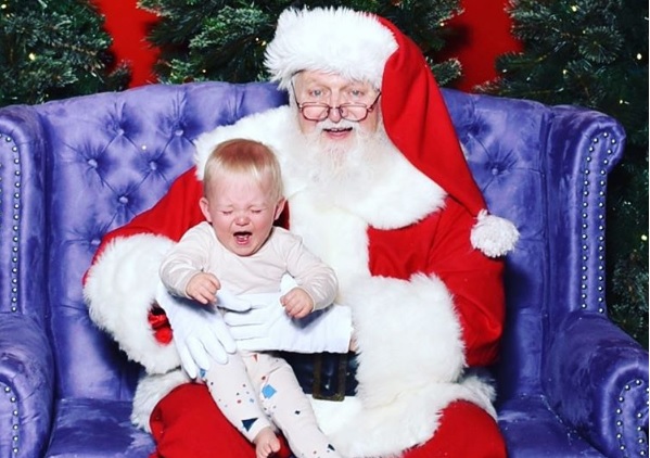 Charles Kelley Shares Hilarious Photo of Son Meeting Santa