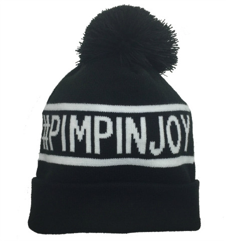#PimpinJoy Pom Beanie - Black & White; Photo courtesy The Shop Forward