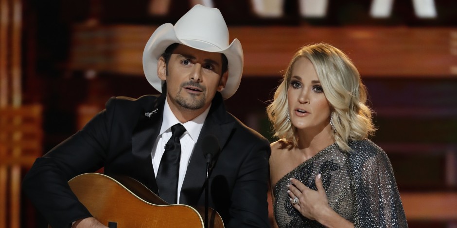 Carrie Underwood and Brad Paisley Bring the Laughs During CMA Awards Open Monologue