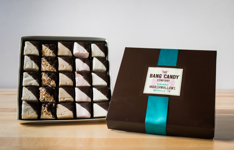 Dexlue Marshmallow Box; Photo courtesy The Bang Candy Company website