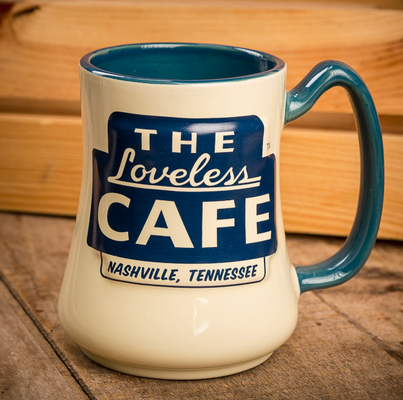Blue and Cream Mug; Photo courtesy The Loveless Cafe website