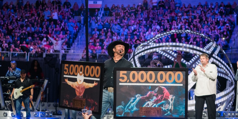 Garth Brooks Celebrates Five Million Tickets Sold on Garth Brooks World Tour
