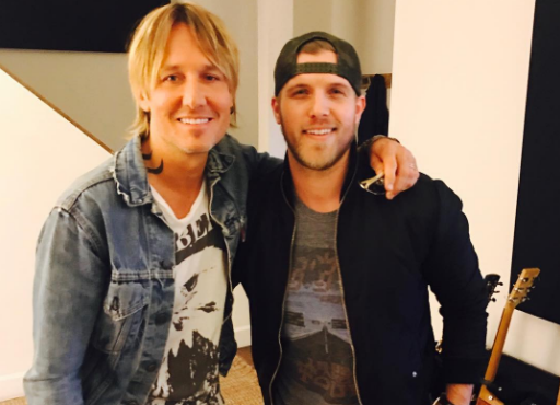 Brandon Ray Connected With Keith Urban in the Studio