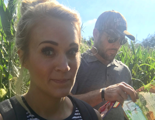 Carrie Underwood Gets Lost in a Corn Maze on Family Trip to Pumpkin Patch