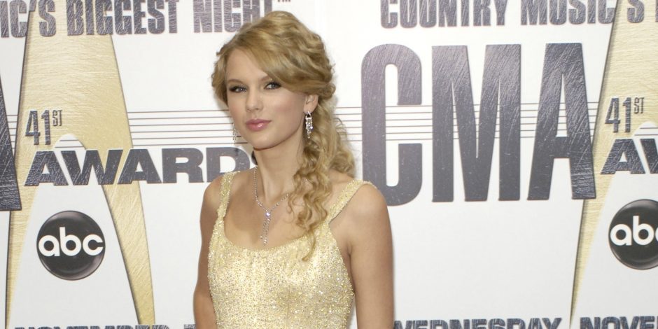 Taylor Swift arrives at the 41st Annual CMA Awards at the Sommet Center on November 7, 2007 in Nashville TN; Photo by Frank Mullen/WireImage