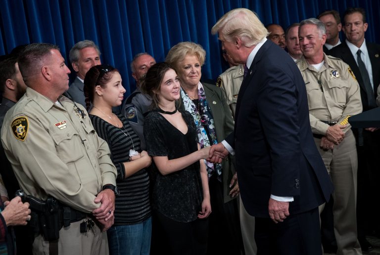 President Trump Visits Las Vegas Shooting Victims and First Responders