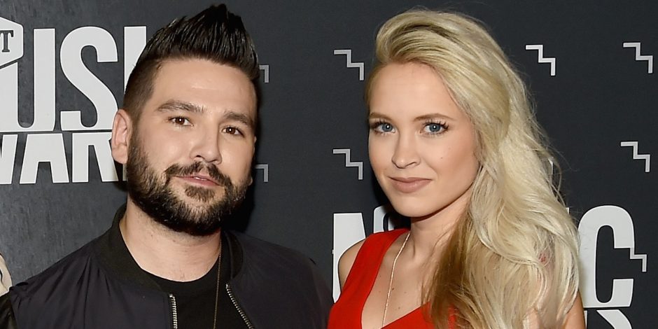 Shay Mooney of Dan + Shay, and Hannah Billingsley; Photo by Rick Diamond/Getty Images for CMT