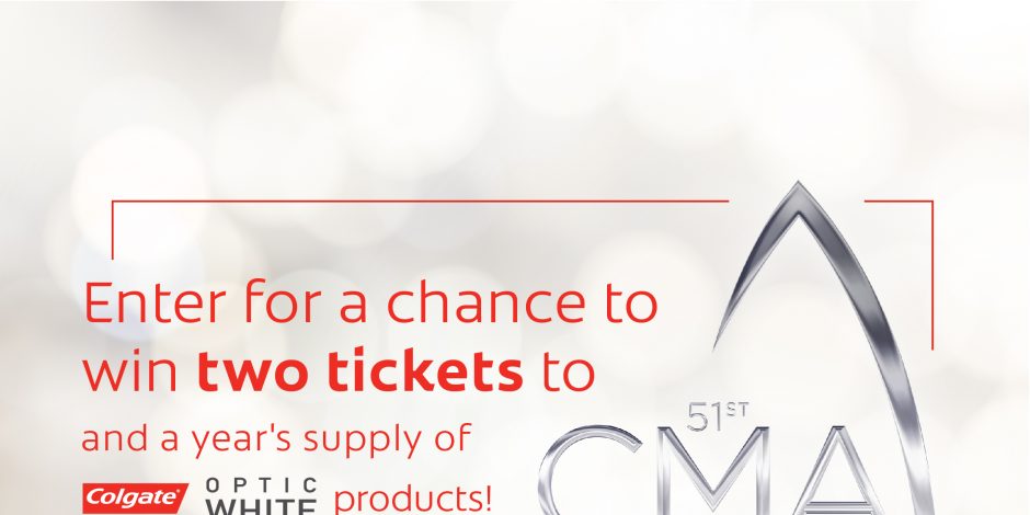 Enter for a Chance To Win Two Tickets to the CMA Awards and a Year’s Supply of Colgate Optic White!