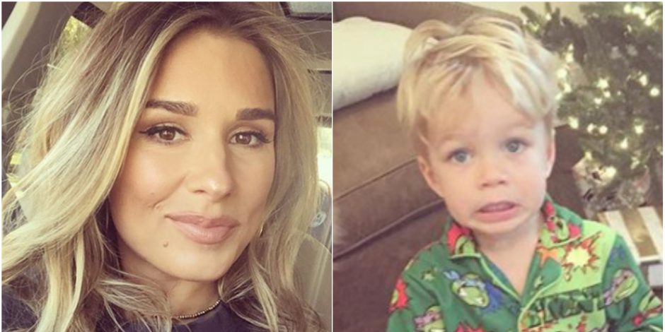Jessie James Decker Catches Her Son Opening Christmas Presents Early
