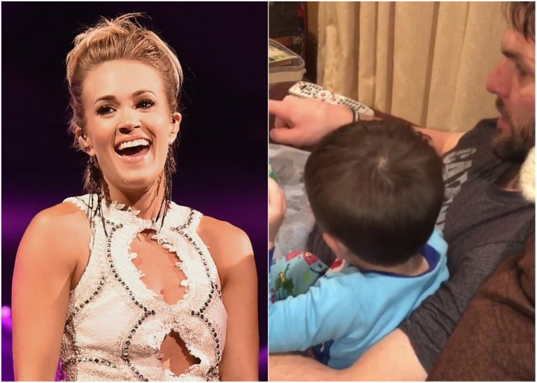 Carrie Underwood Melts Hearts With Adorable Daddy-Son Storytime Video