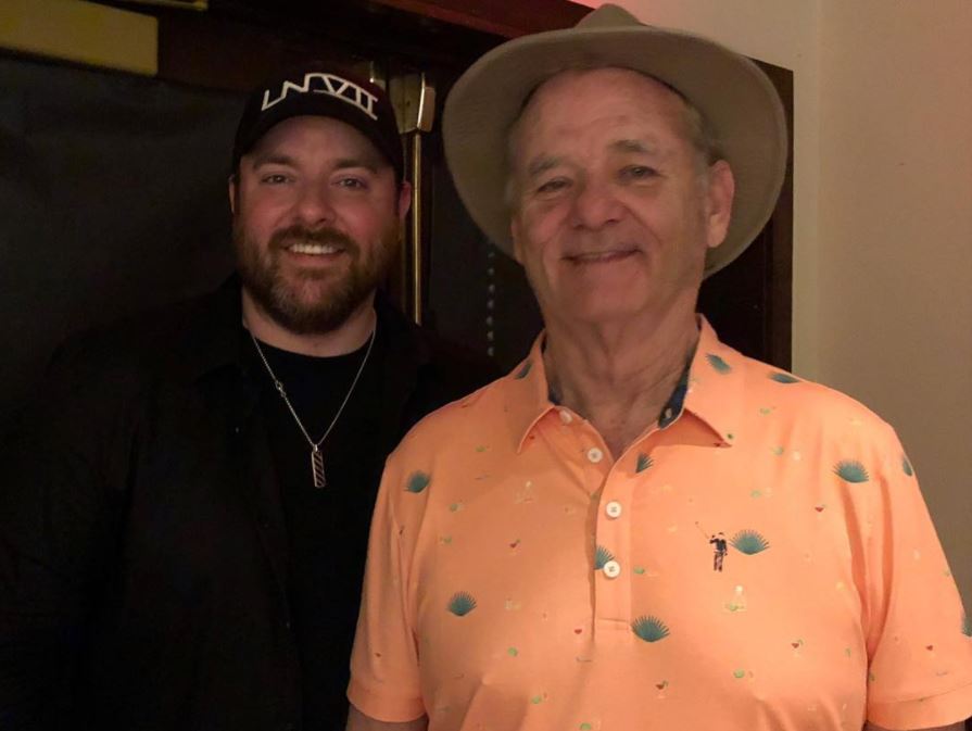Chris Young Sings Impromptu Duet with Comedian Bill Murray at Charity Golf Event