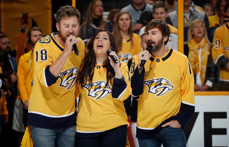 Lady Antebellum Takes On National Anthem at Nashville Predators Game