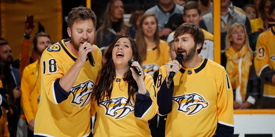 Lady Antebellum Takes On National Anthem at Nashville Predators Game