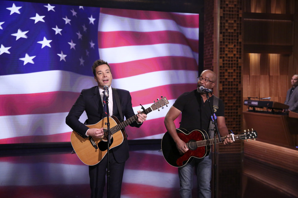 Darius Rucker and Jimmy Fallon Parody ‘Only Wanna Be With You’ to Thank Troops