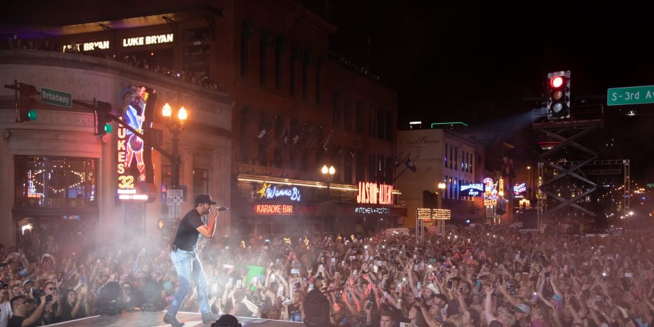 Luke Bryan Plays to 30,000 Fans During Free Downtown Nashville Concert
