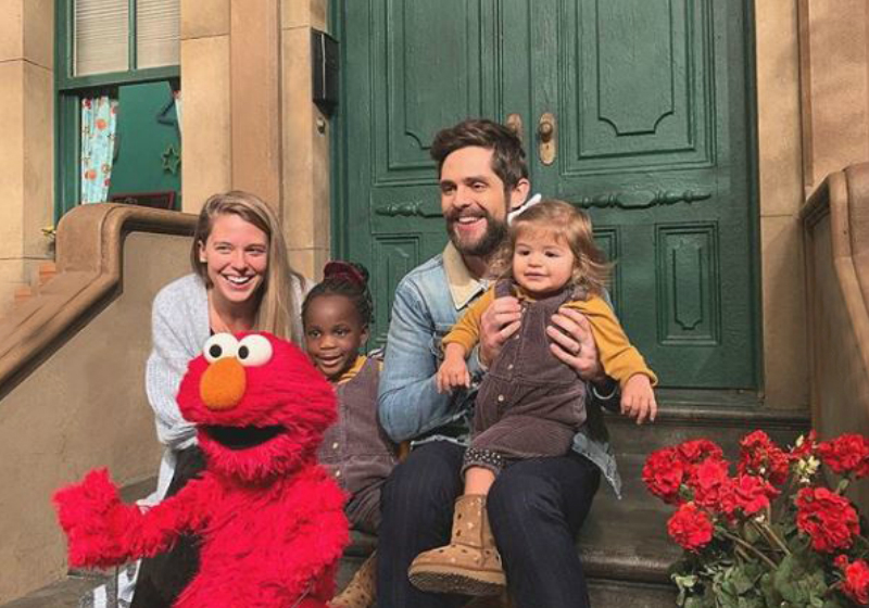 Thomas Rhett’s Family Visits Sesame Street