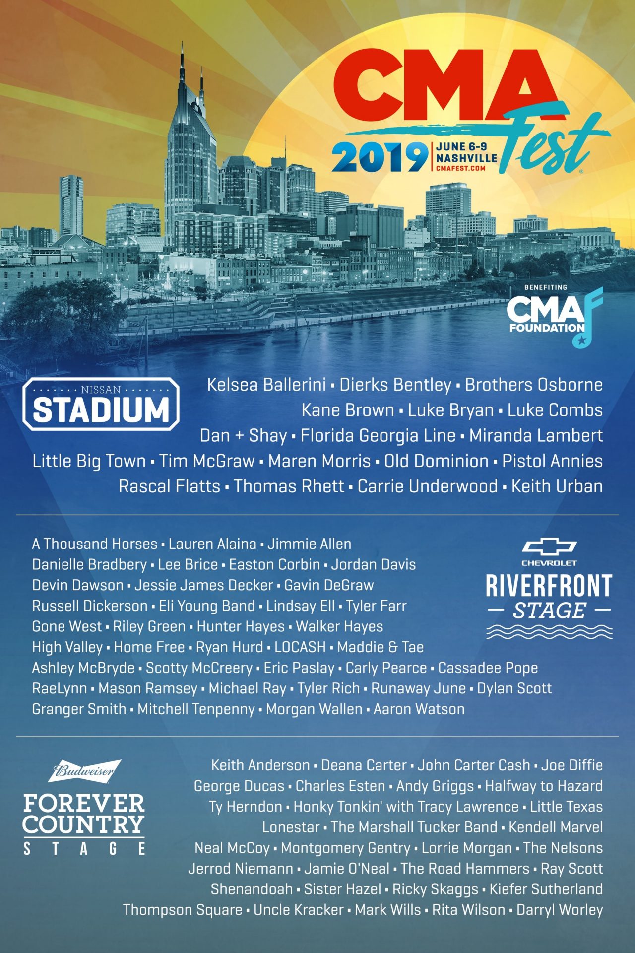 Luke Bryan, Carrie Underwood, Keith Urban and More Lead 2019 CMA Fest