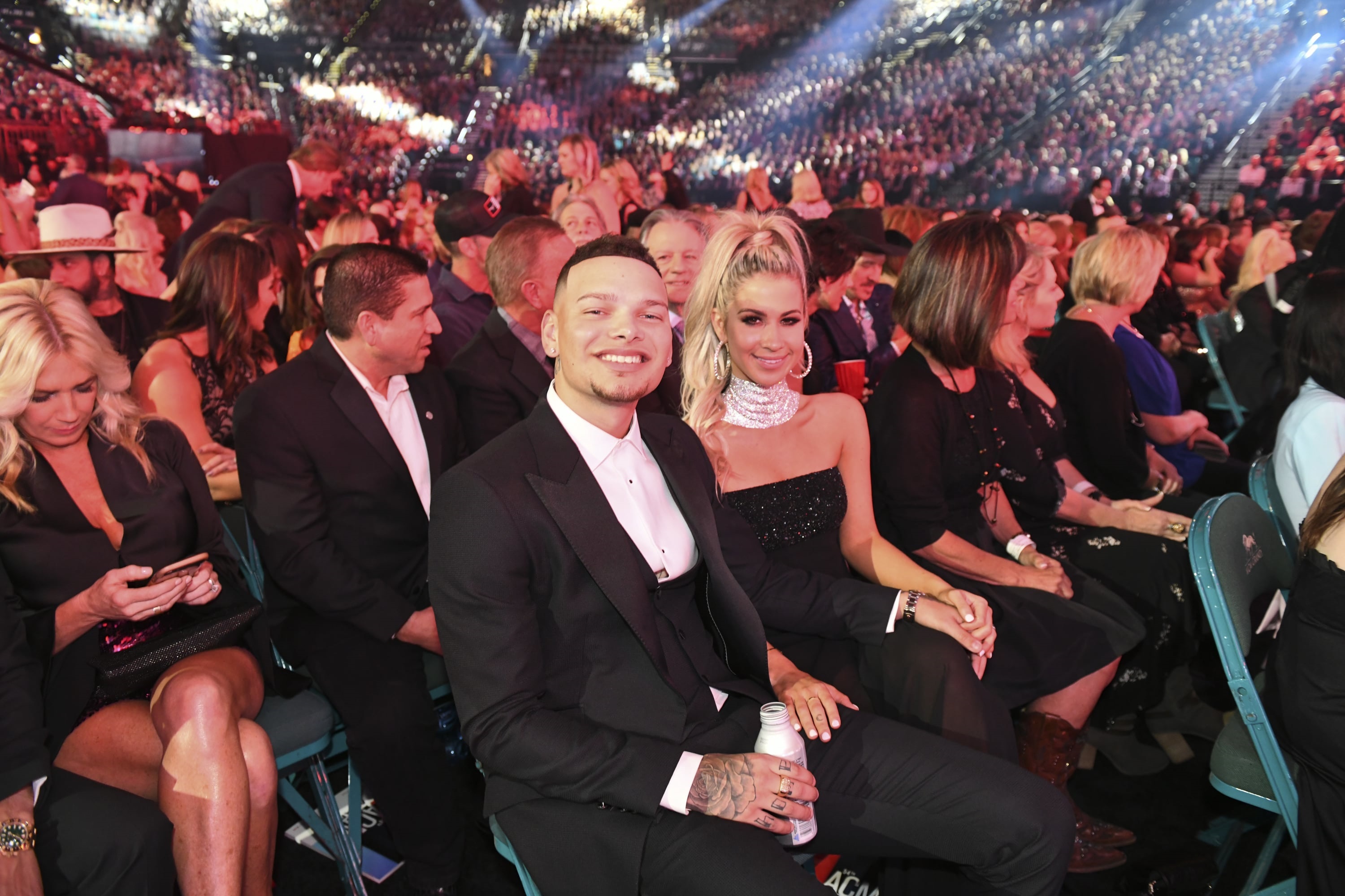 Kane Brown and Katelyn Jae during the 54TH ACADEMY OF COUNTRY MUSIC AWARDS, to broadcast LIVE from MGM Grand Garden Arena in Las Vegas Sunday, April 7, 2019 (8:00-11:00 PM, ET/delayed PT) on the CBS Television Network. Photo: Sam Morris/CBS Â©2019 CBS Broadcasting, Inc. All Rights Reserved