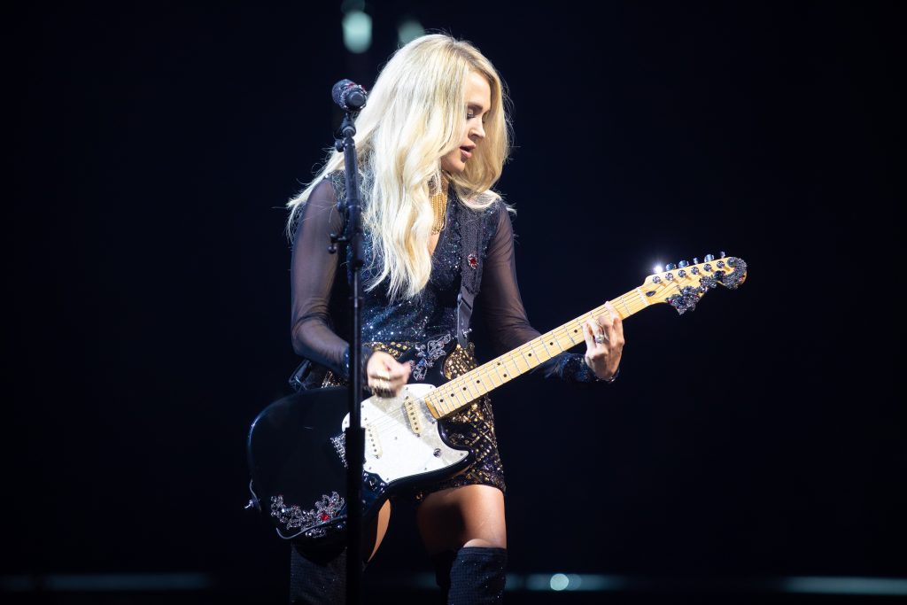 Carrie Underwood at Nashville's Bridgestone Arena; Photo credit: Jeff Johnson