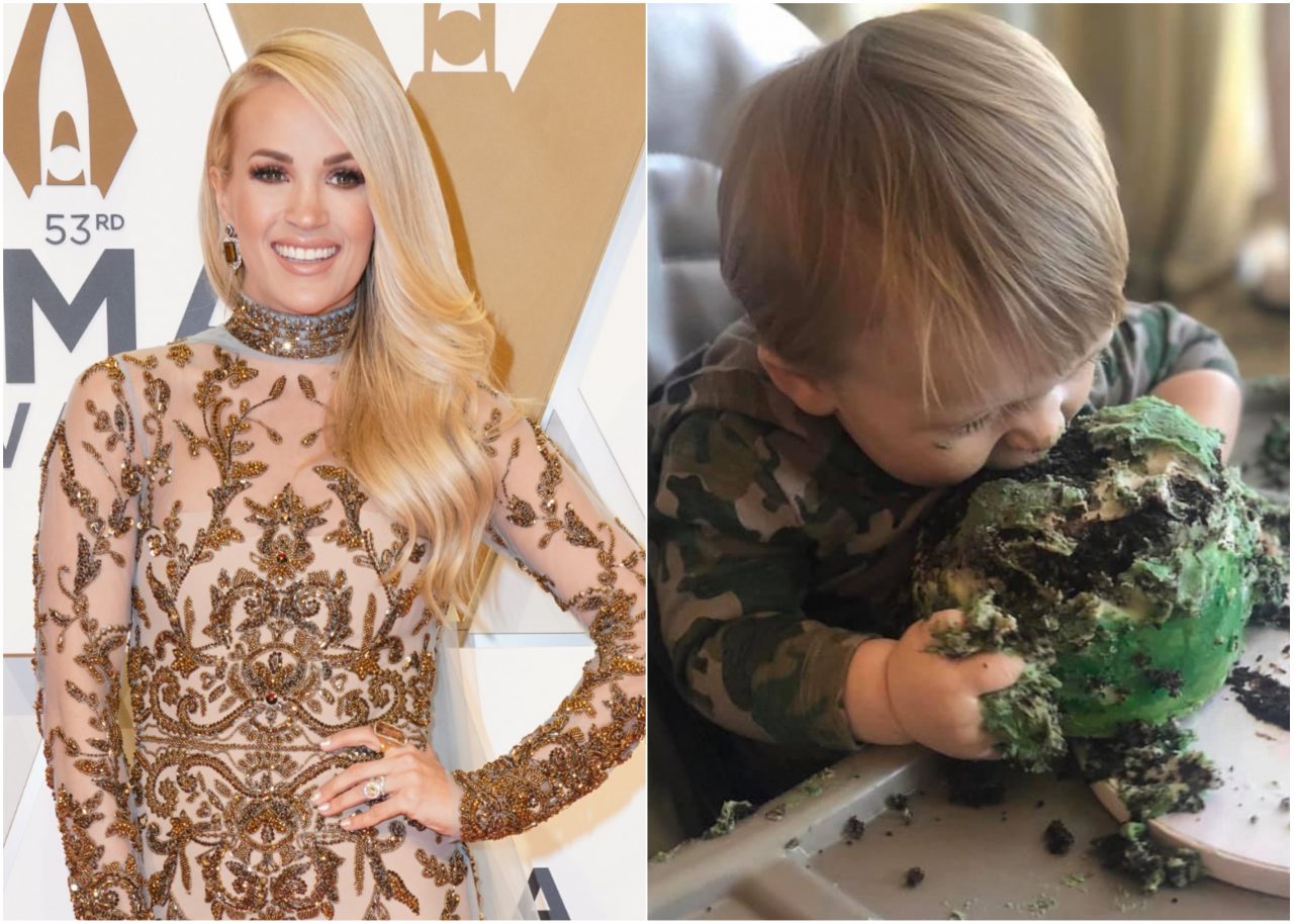 Carrie Underwood Celebrates Son’s First Birthday With Smash Cake Photos