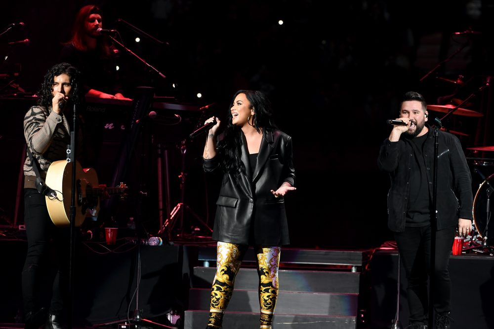 Watch Demi Lovato Belt ‘Speechless’ With Dan + Shay at the Super Bowl