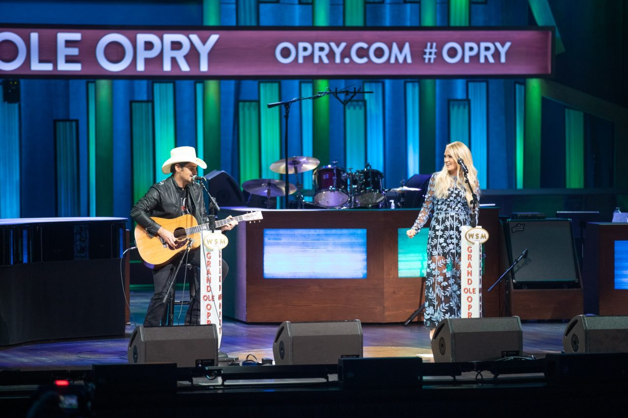 Watch Brad Paisley and Carrie Underwood’s Grand Ole Opry Duet