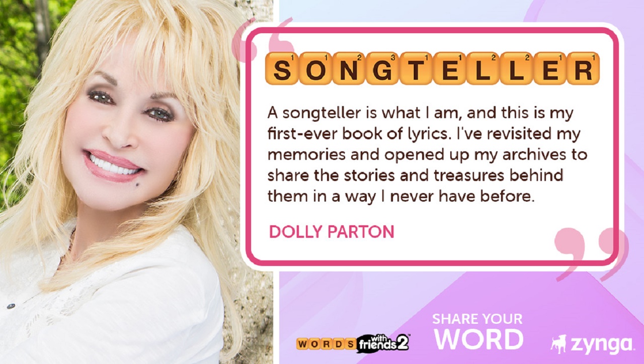 Dolly Parton Featured in Popular ‘Words With Friends’ Mobile Game
