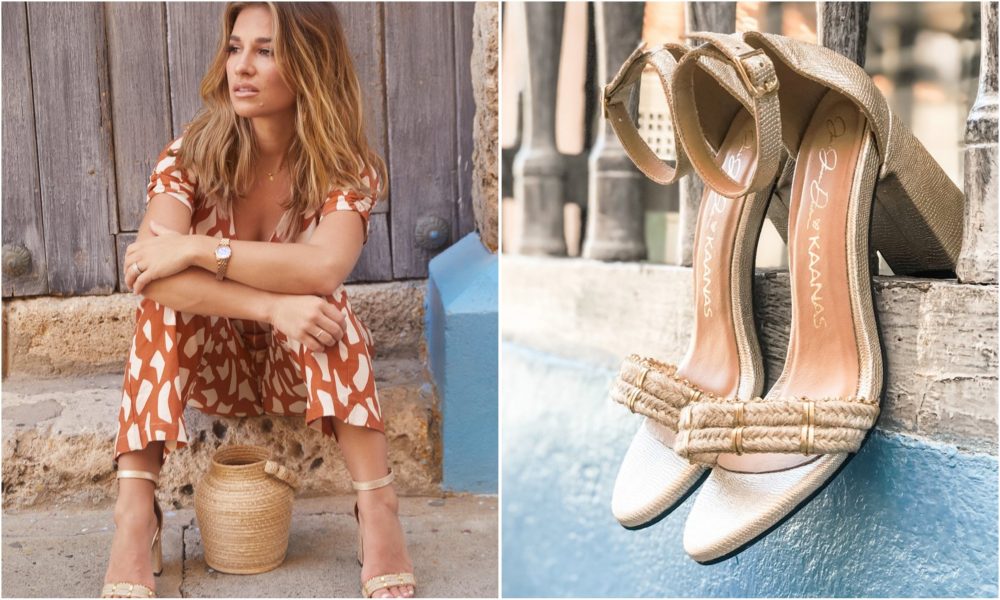 Enter For A Chance to WIN A Pair of Gold Luzon Heels From Jessie James Decker's KAANAS Shoe Collection
