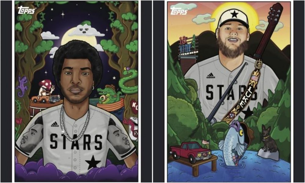 Luke Combs, Kane Brown and Willie Jones Get Their Own Baseball Cards